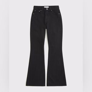 Abercrombie & Fitch Black The Flare ultra high rise Jeans